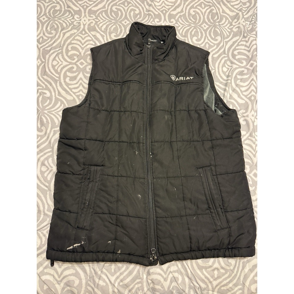Ariat Men Vest Black Size Large Insulated